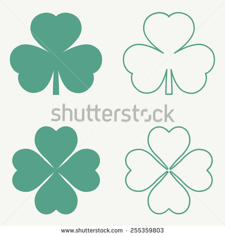 3 Leaf Clover Vector