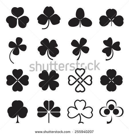 3 Leaf Clover Vector