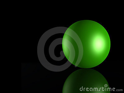 3D Green Sphere