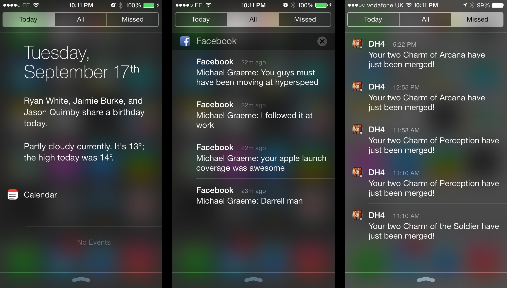 8 Notification Center iOS