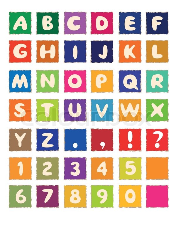 ABC Cartoon Letters Alphabet