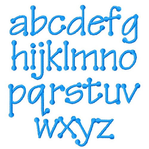 Alphabet Dot Letter Font