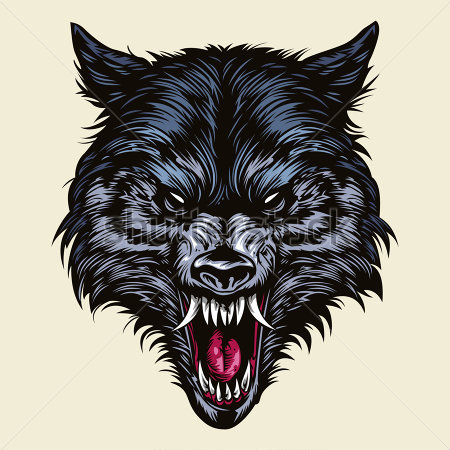 Angry Wolf Head