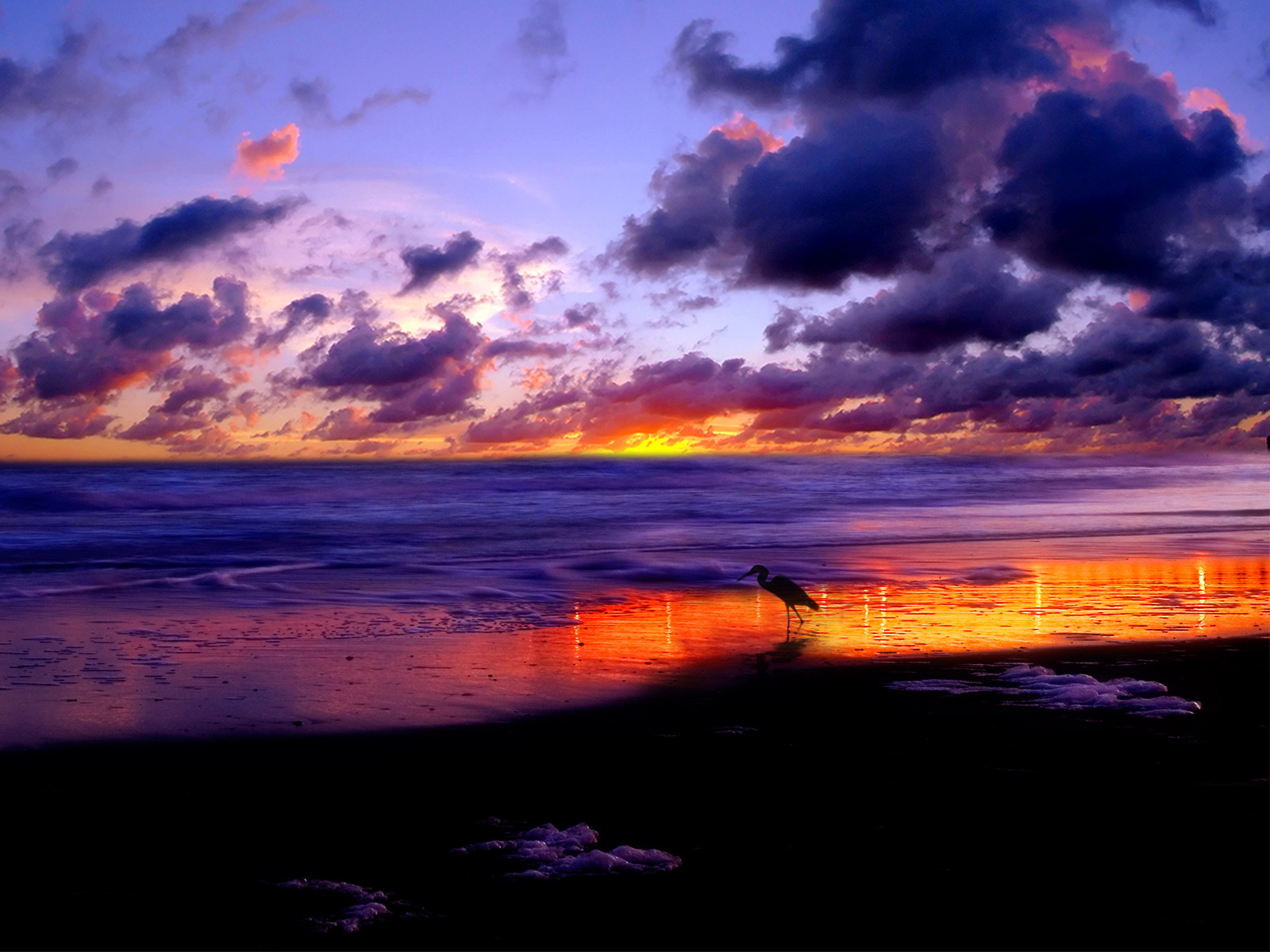 Beautiful Beach Sunset Desktop