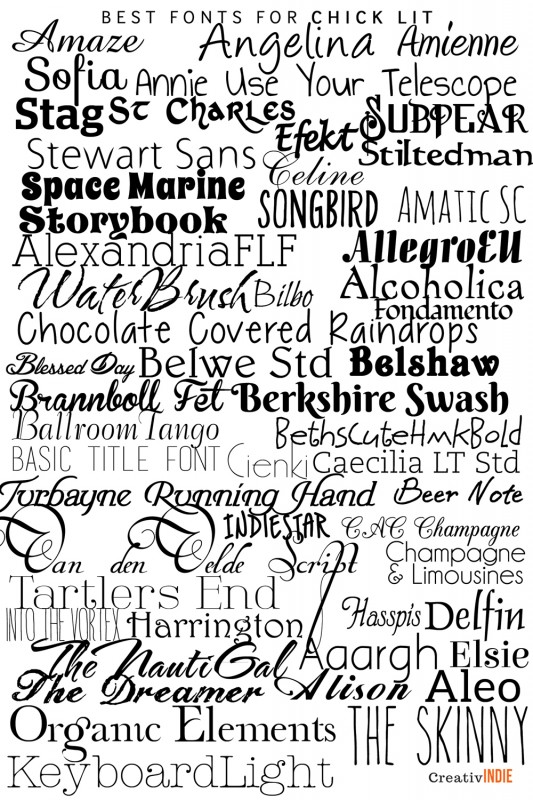 Best Book Cover Fonts