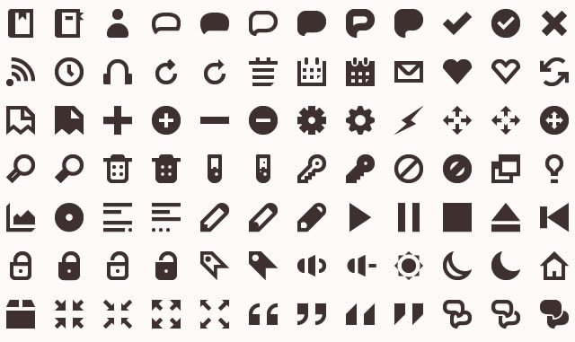 Black and White Icon Sets