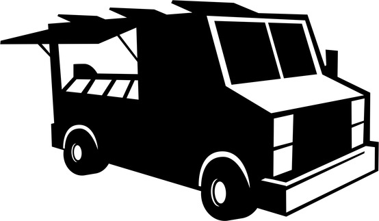 Black Food Truck Clip Art