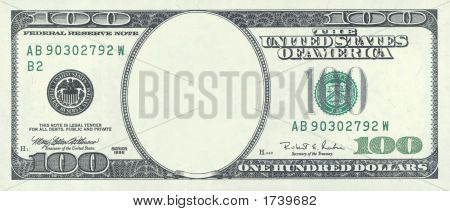 Blank 100 Dollar Bill Template