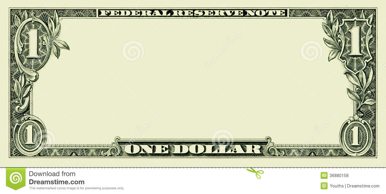 Blank Dollar Bill Template Blank Dollar Bill Template