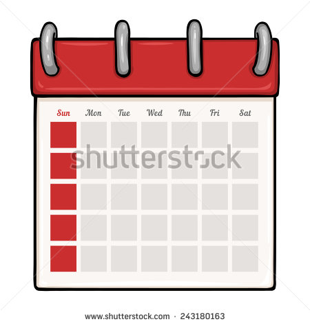 Blank Vector Calendar