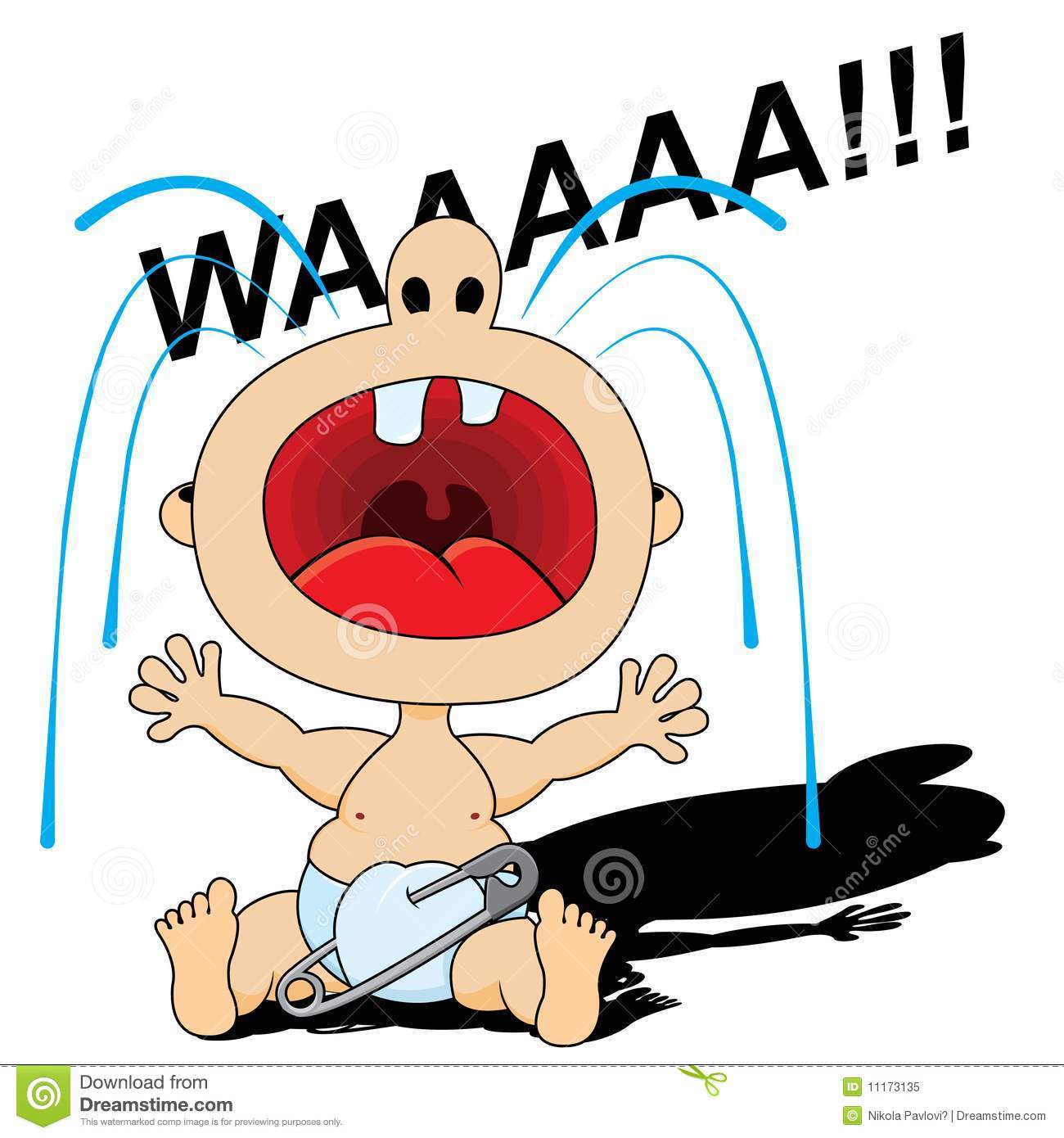 Cartoon Baby Crying