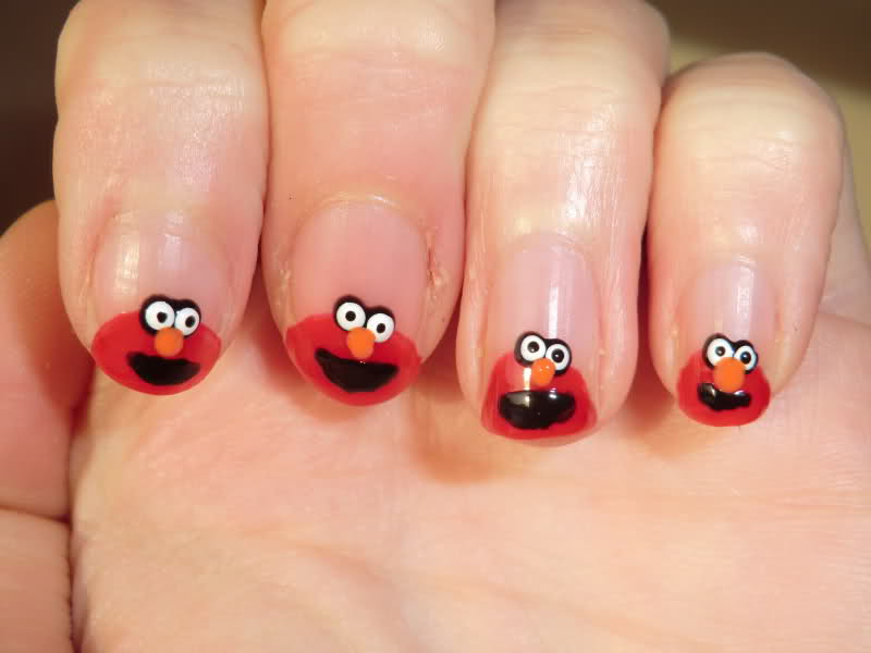 Cartoon Nail Art Designs