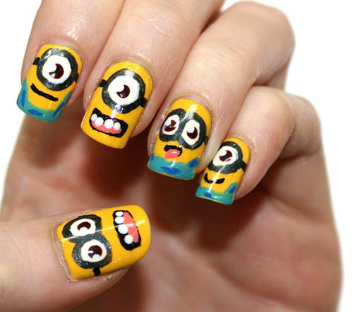 Cartoon Nail Art Designs