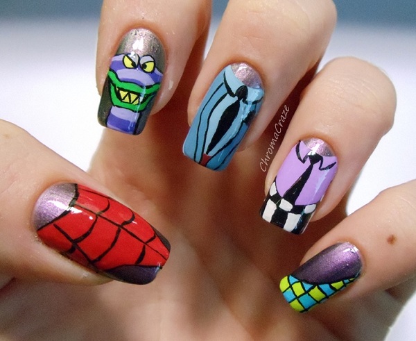 Cartoon Nail Art Designs