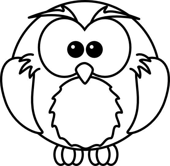 Cartoon Owl Coloring Pages