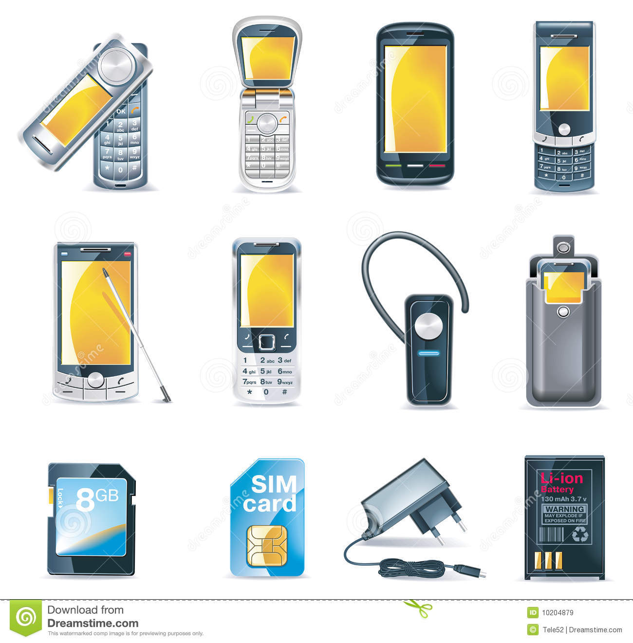 Cell Phone Icon Vector