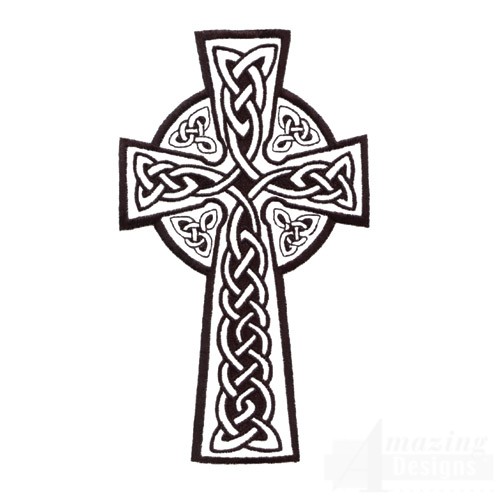 Celtic Cross Embroidery Design