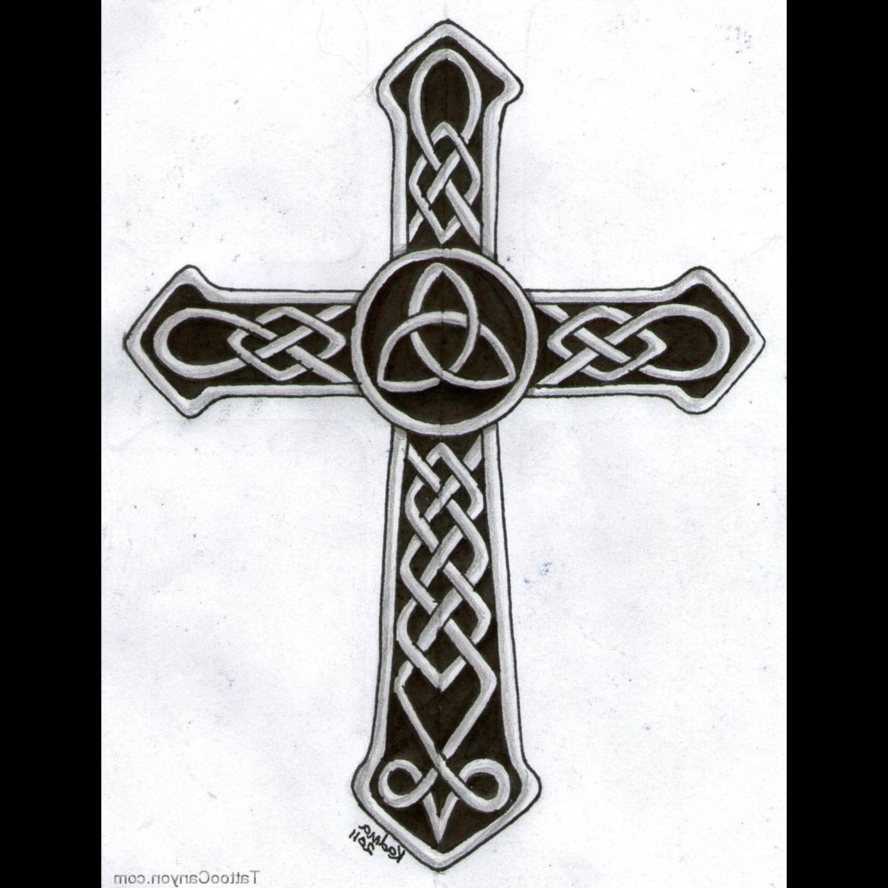 Celtic Cross Tattoo Designs for Men