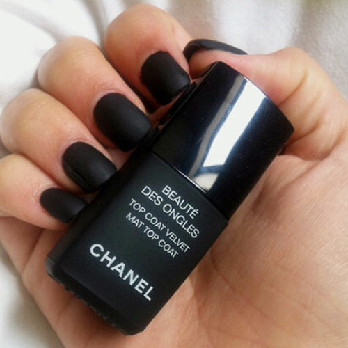 Chanel Black Matte Nail Polish