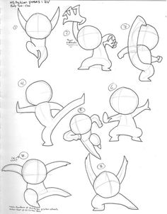 Chibi Anime Action Poses