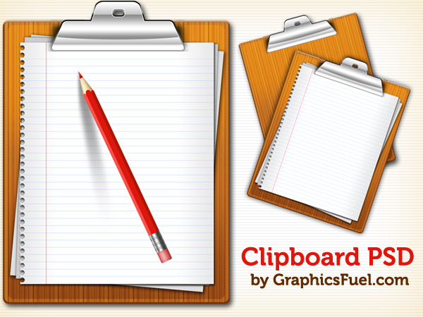 Clipboard with Paper and Pencil Clip Art Images Free