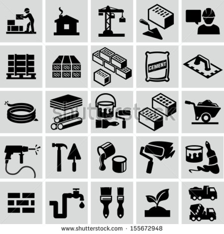 Construction Materials Icon Construction Materials Icon