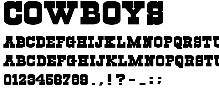 Cowboy Western Font Free Download