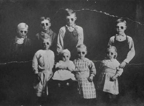 Creepy Old Black and White Children