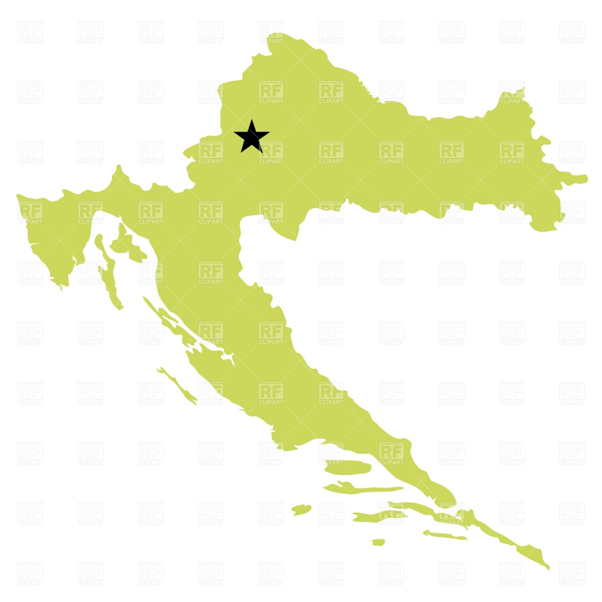 Croatia Map Clip Art