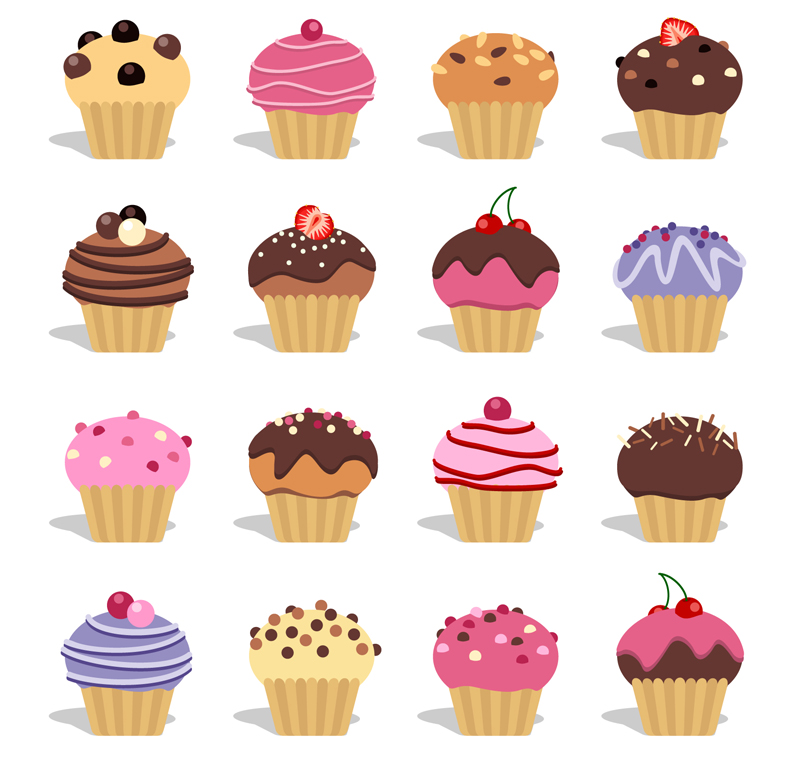 Cupcake Vector Graphics