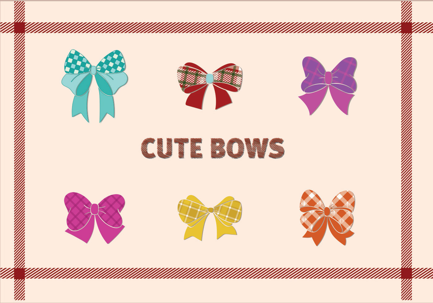 Cute Bow Tie Vector