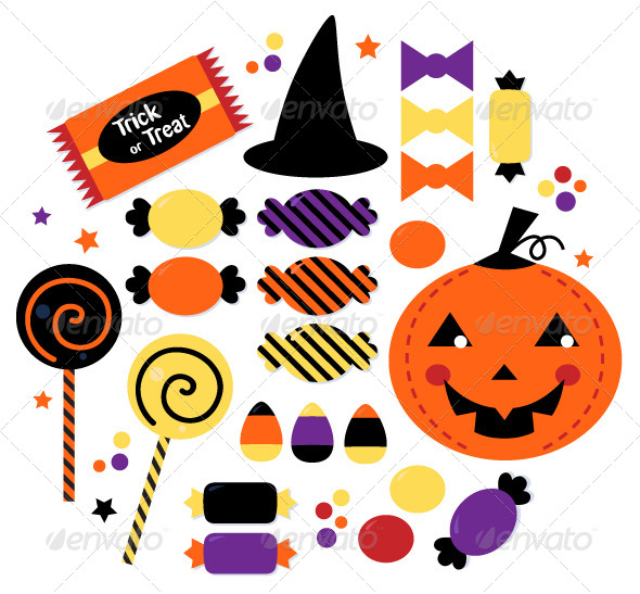 7 Photos of Halloween Candy Vector