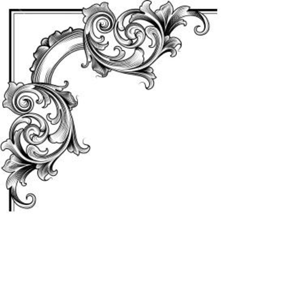 Decorative Corner Borders Clip Art