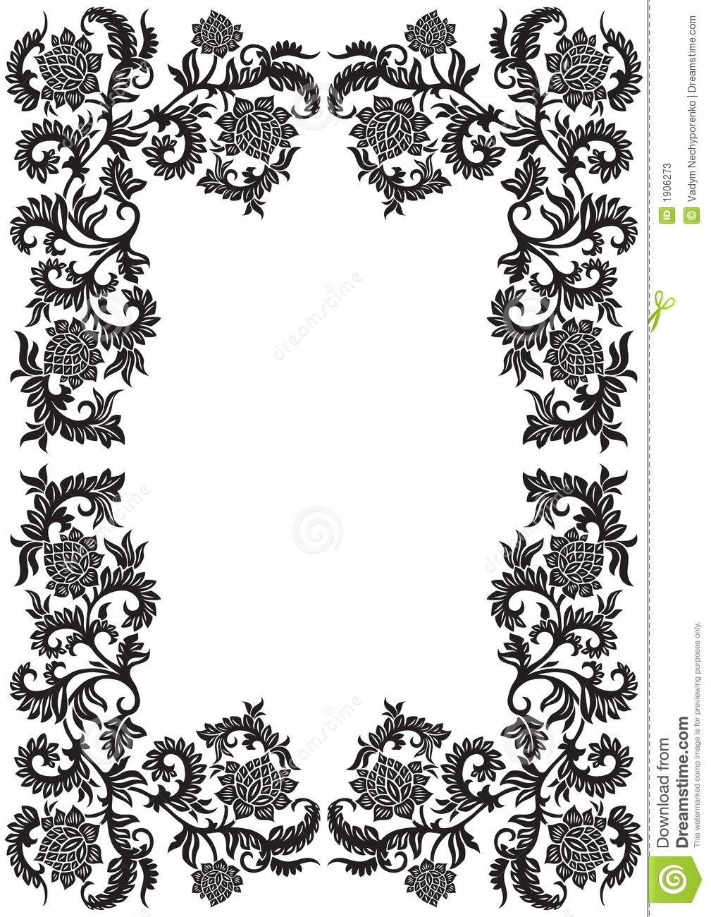 Decorative Floral Frames Vector