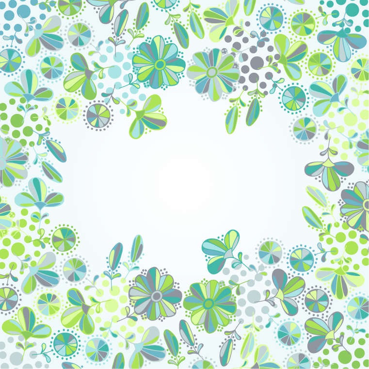 Design Flower Vector Frame