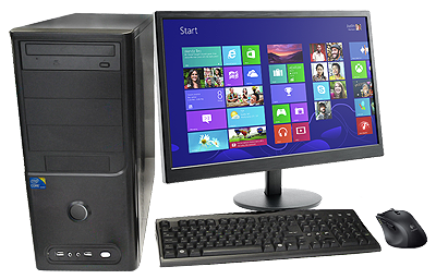 Desktop Computer with Transparent Background