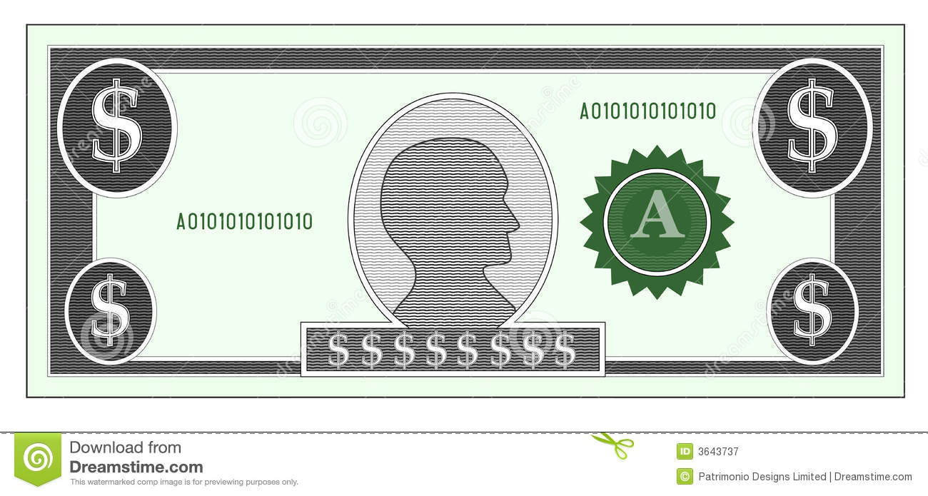 Dollar Bill Play Money Templates Free