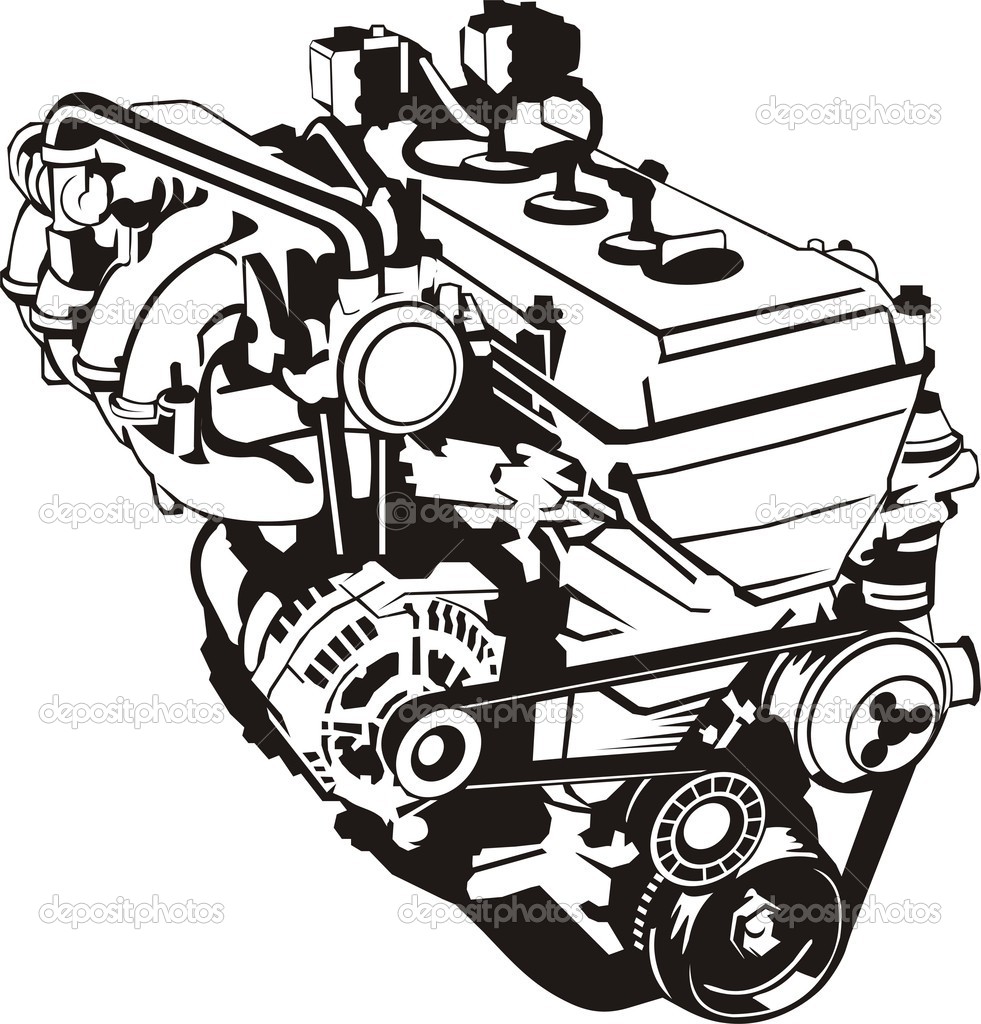 free car engine clipart - photo #40