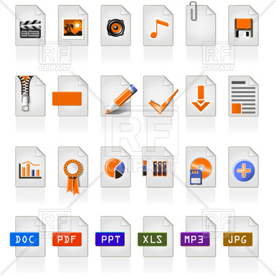 File Type Icons Vector Free