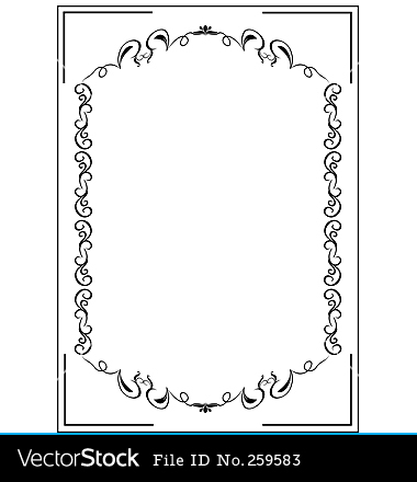 Filigree Border Vector Art