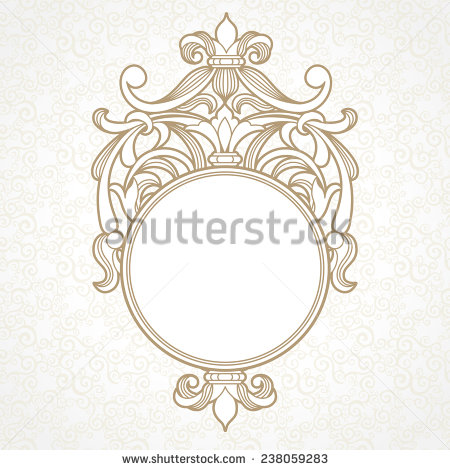 Filigree Frame Vector Art