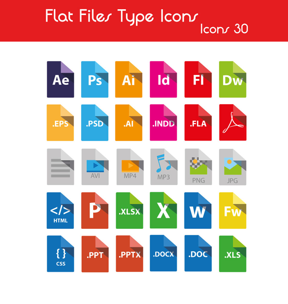 Flat File Type Icons