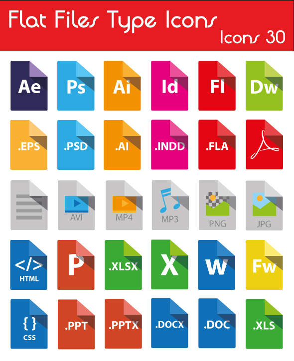 Flat File Type Icons