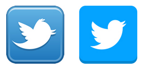 Flat Twitter Facebook Icons