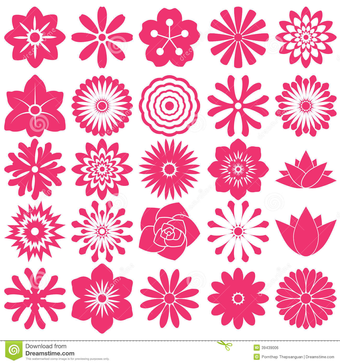 Flower Icons Symbols