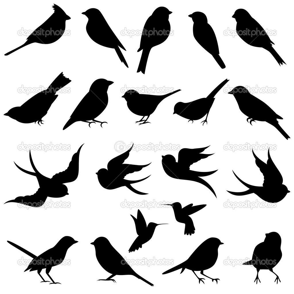 Flying Bird Silhouette Clip Art