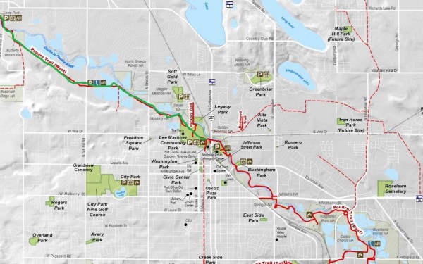 Fort Collins Trail Map Fort Collins Trail Map