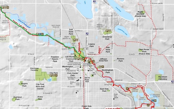 Fort Collins Trail Map