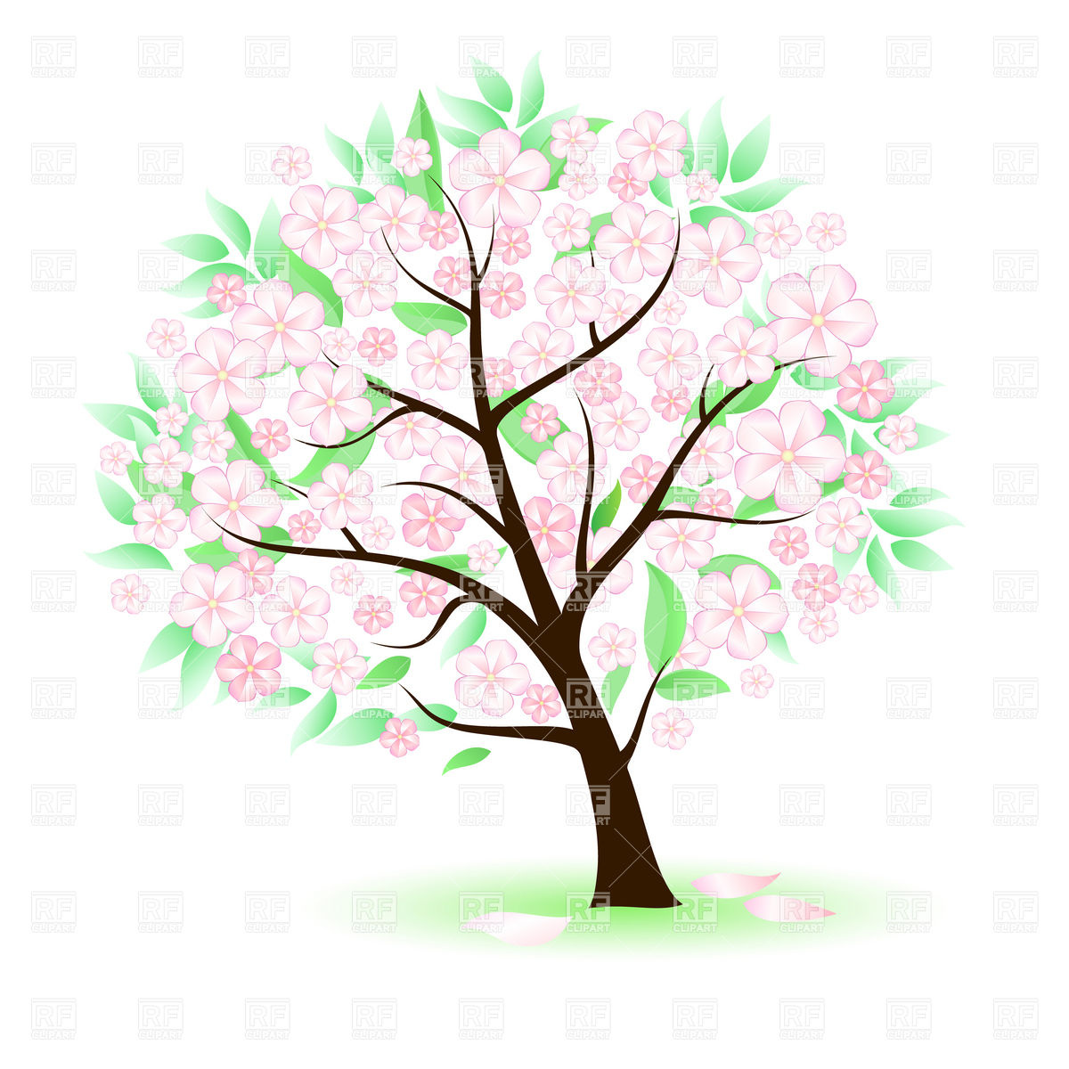 Free Clip Art Flowers and Trees