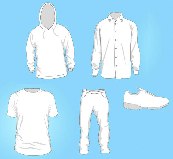 Free Vector Clothing Templates